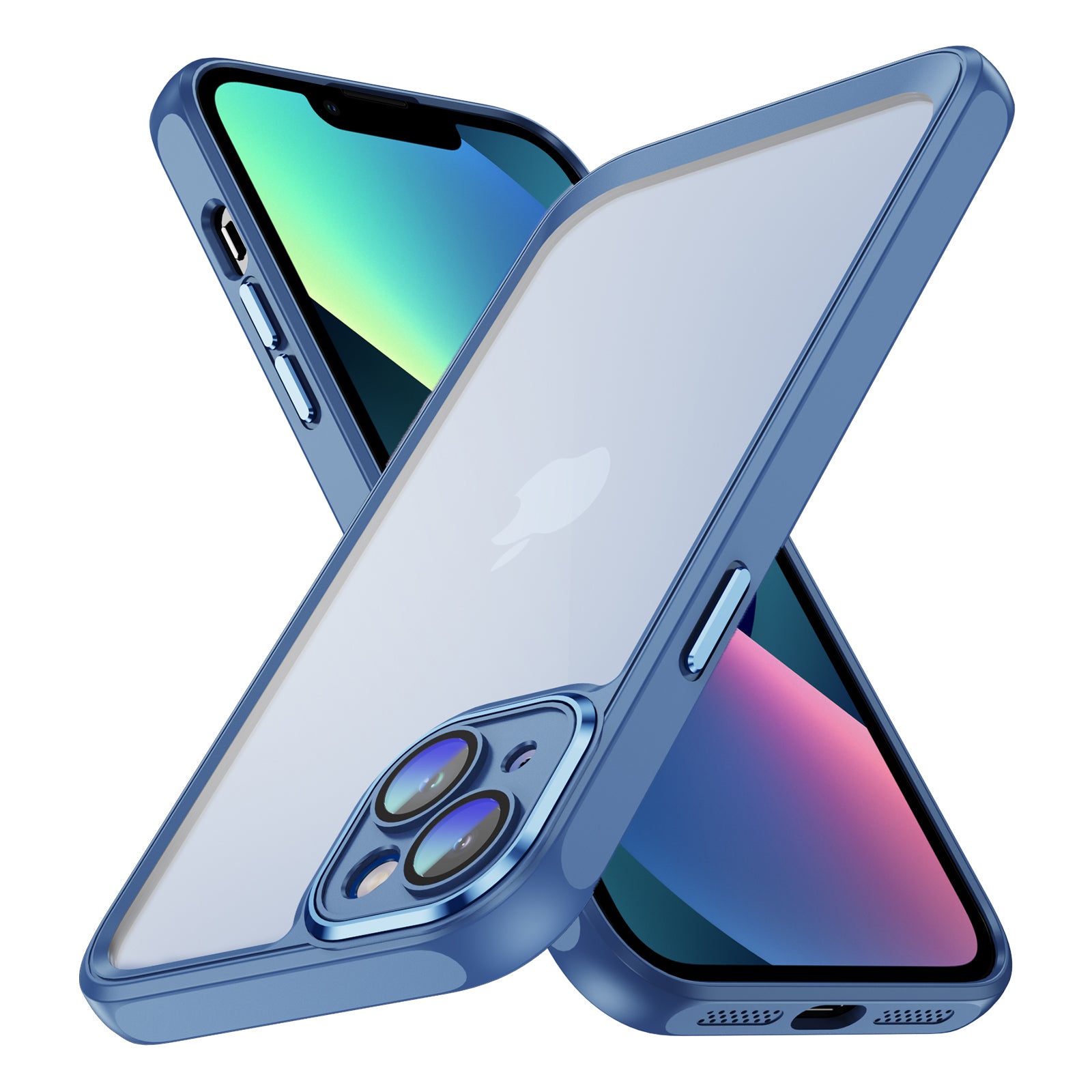 For iPhone 13 Dropproof Phone Case Acrylic+TPU Clear Cover with Camera Lens Protector For iPhone 13 Dropproof Phone Case Acrylic+TPU Clear Cover with Camera Lens Protector
